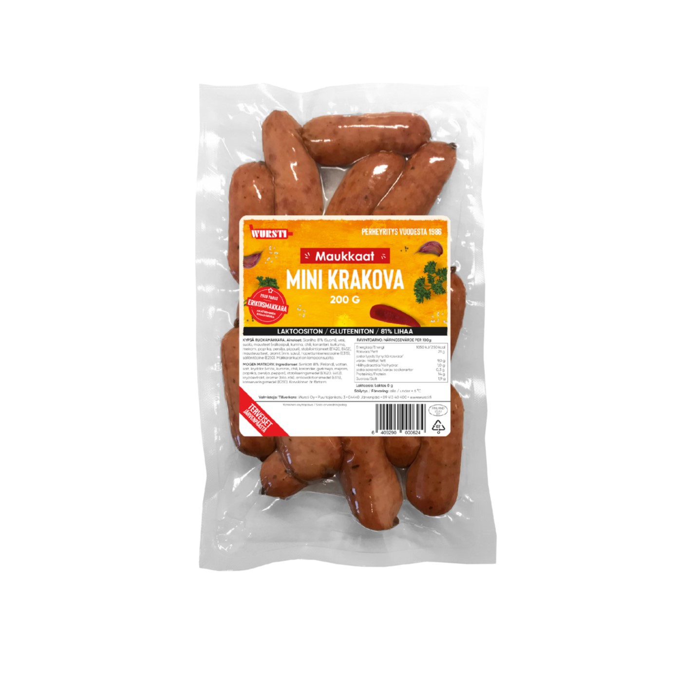 Maukkaat Mini krakova Maukkaat Mini krakova