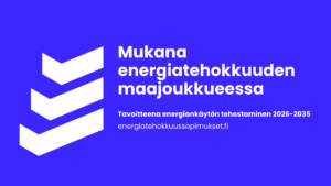 Wursti mukana energiatehokkuussopimusten uudella kaudella 2026-2035