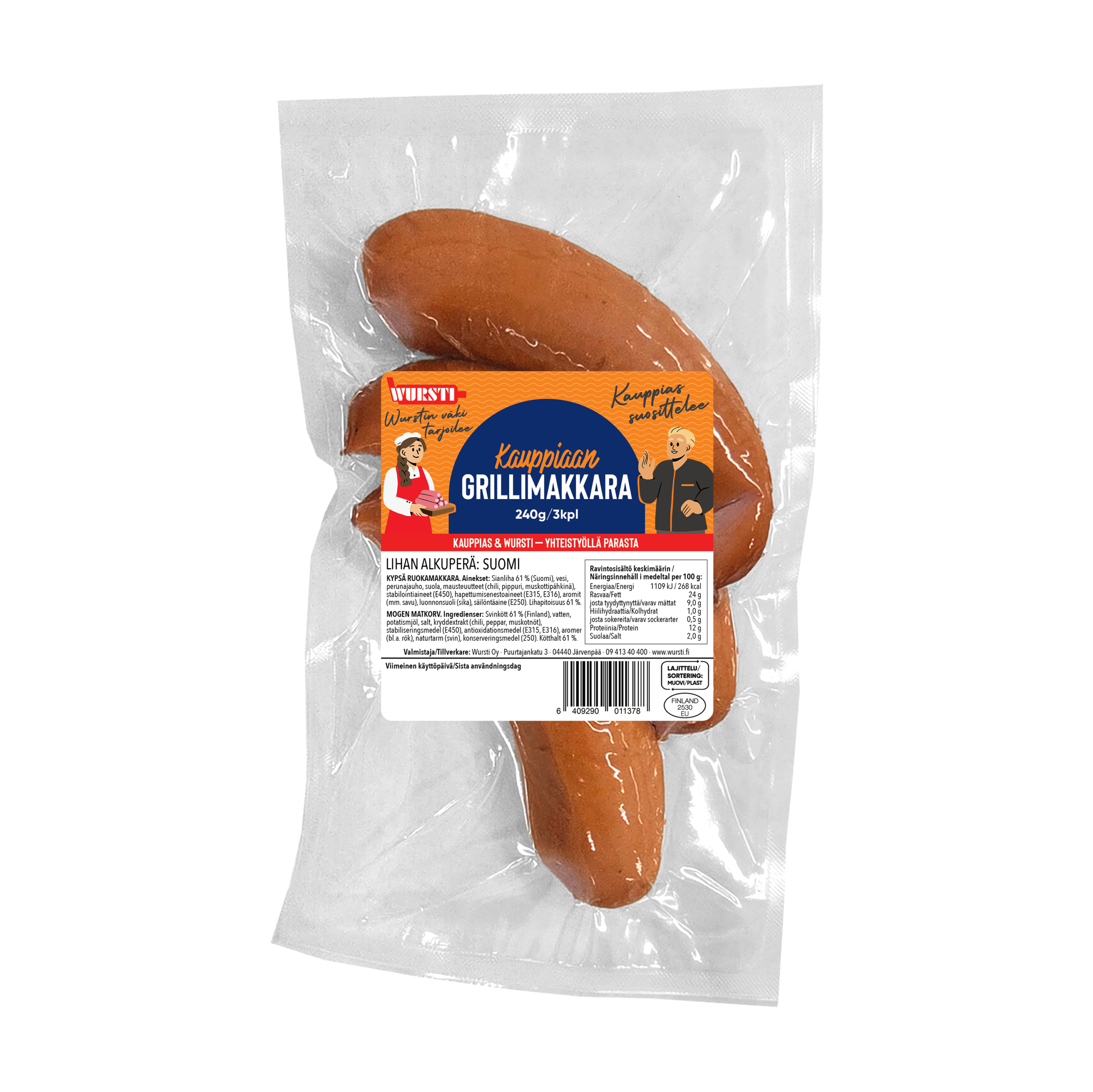 Kauppiaan grillimakkara Kauppiaan grillimakkara