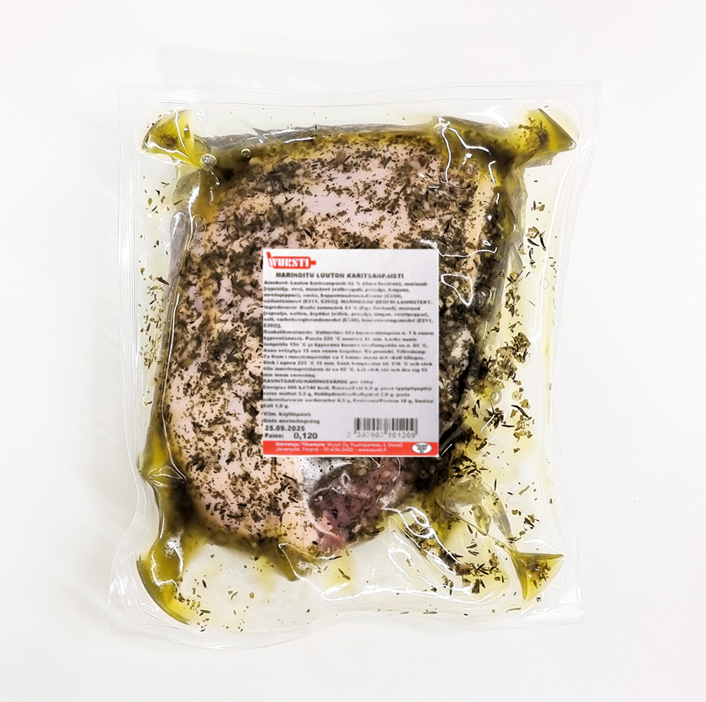 Marinoitu luuton karitsanpaisti n.1,5 kg Marinoitu luuton karitsanpaisti n.1,5 kg