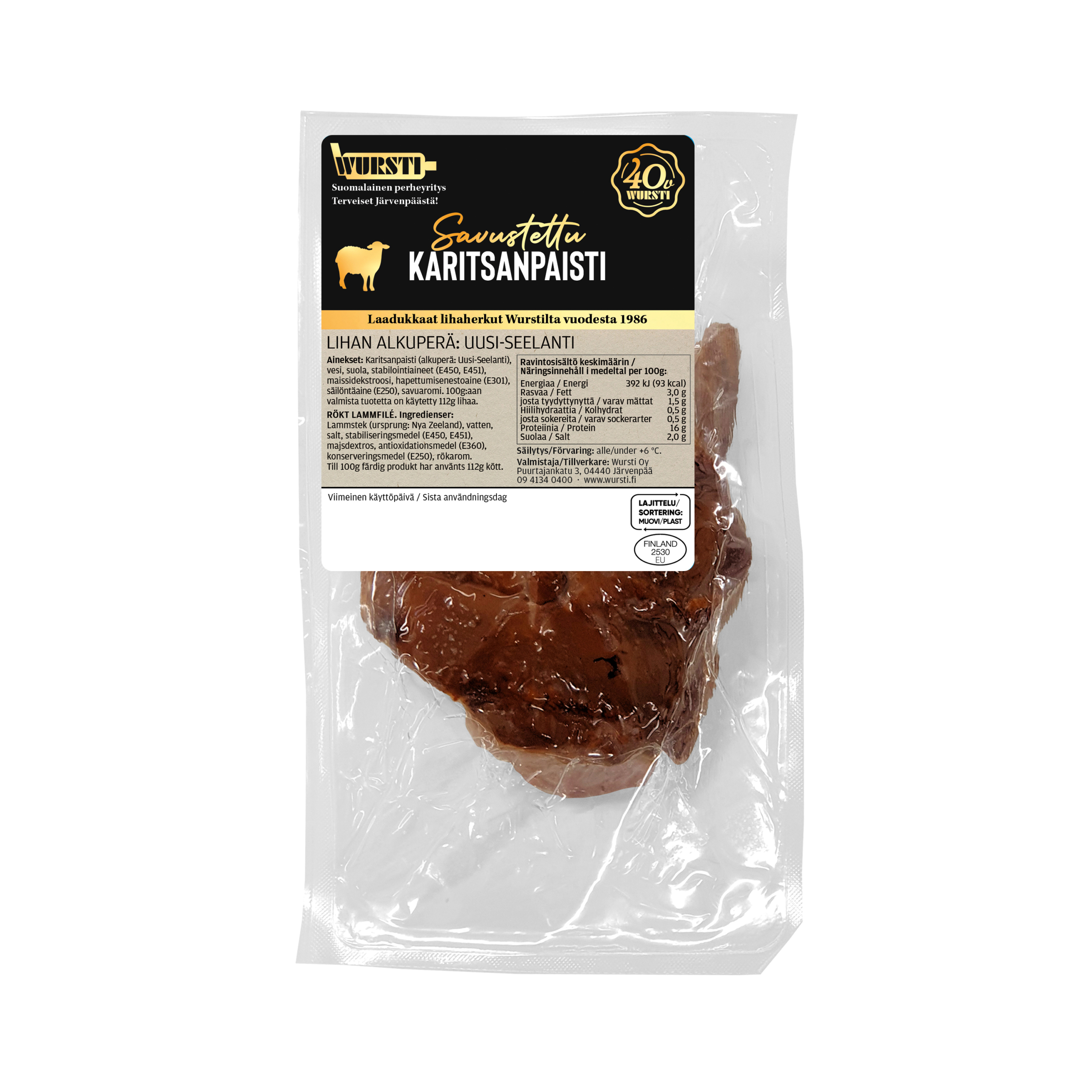 Savustettu karitsanpaisti Savustettu karitsanpaisti