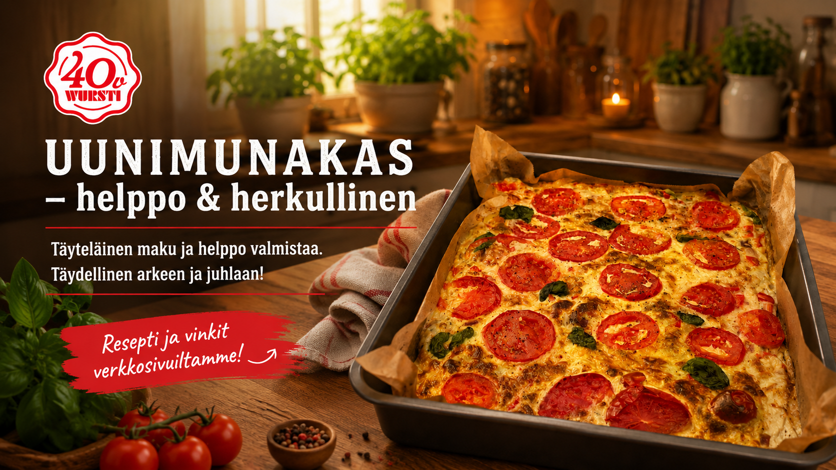 Uunimukanas Sinappikalkkunasta banneri nettisivuille